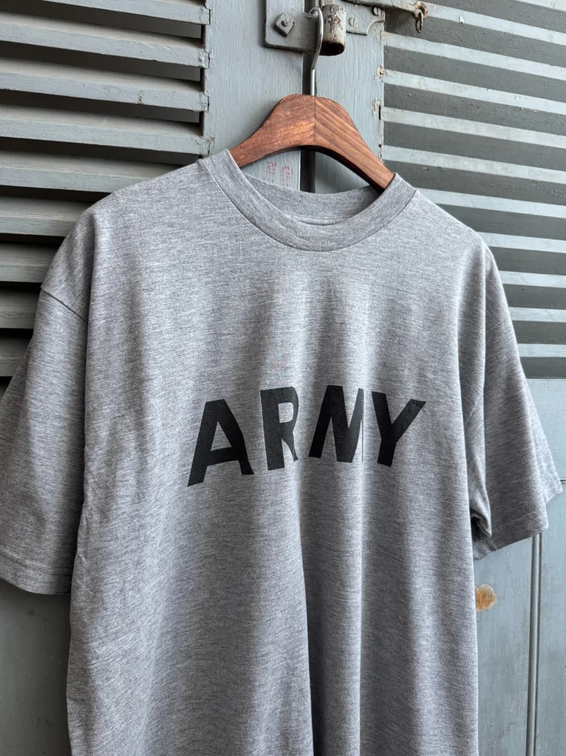 [M]U.S ARMY 그레이 프린팅 티셔츠 상품이미지1