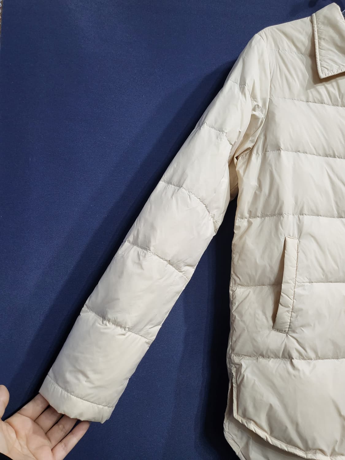 덕다운 셔츠식 패딩자켓 상품이미지4
