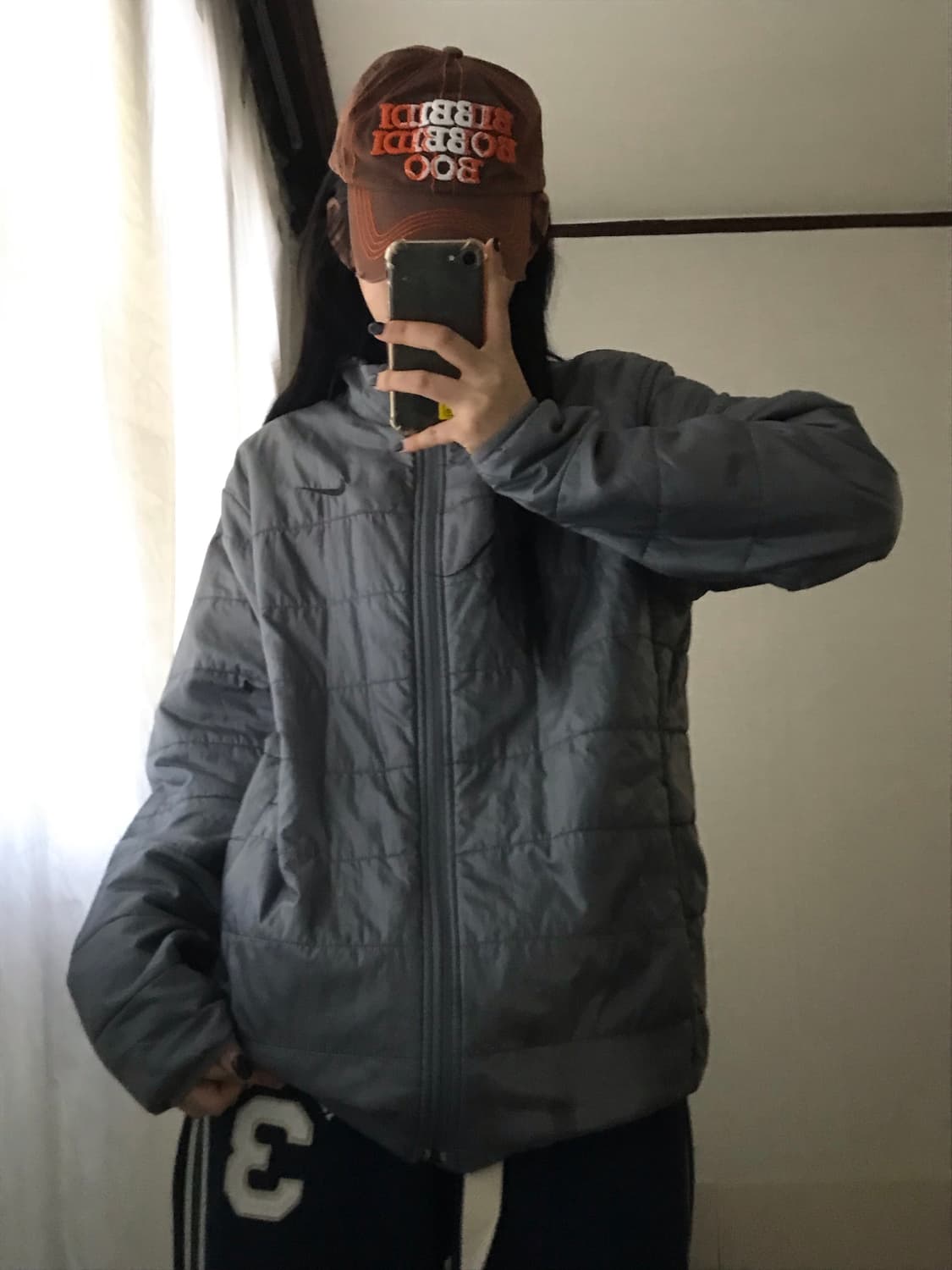 나이키 그레이 경량패딩 상품이미지2