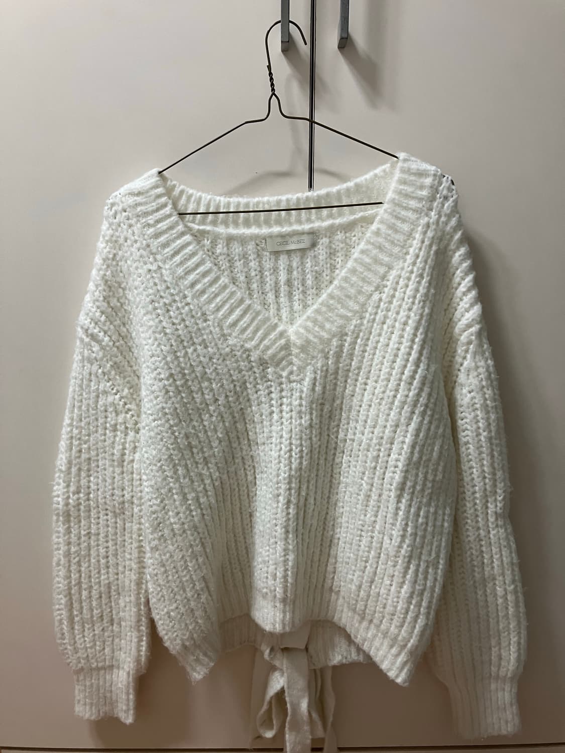 [코디세트]퍼조끼 세실맥비 리본 니트 퍼반바지 퍼숏츠 빈티지 데스라이즈 상품이미지3