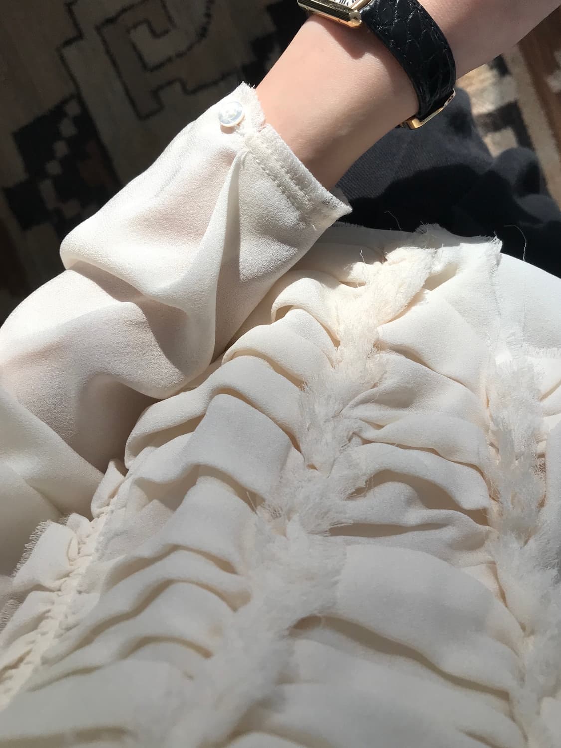 frill silk blouse 상품이미지7