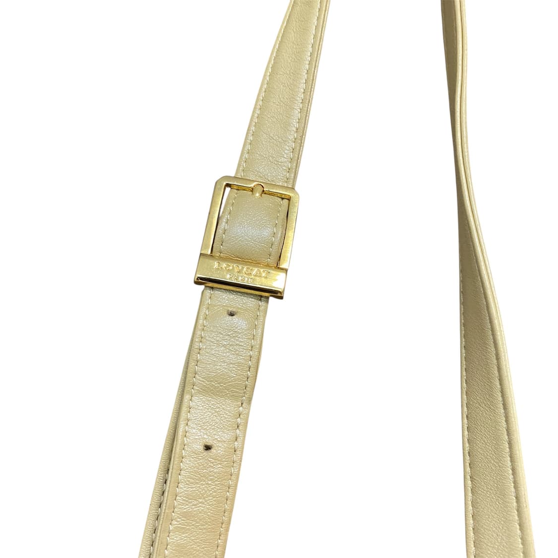 러브캣 하트 퀄팅 골드 미니 크로스백 상품이미지5