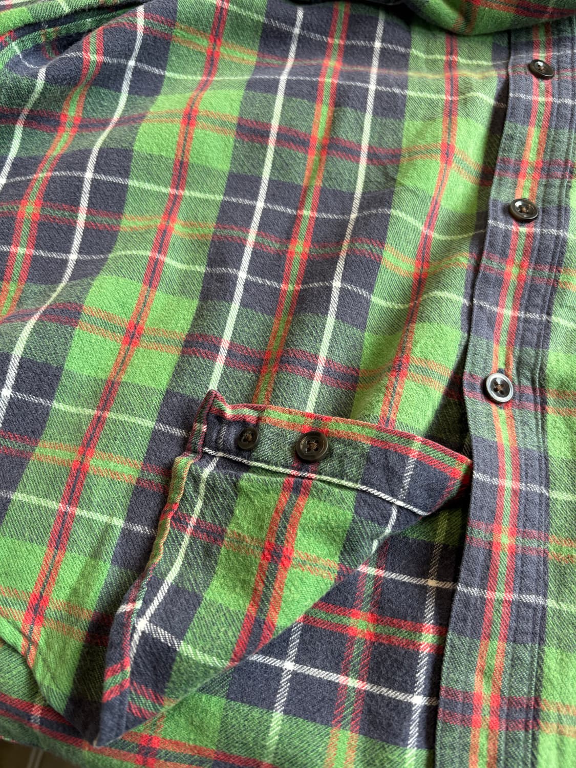 엘엘빈 빈티지 플란넬 체크 셔츠 상품이미지4