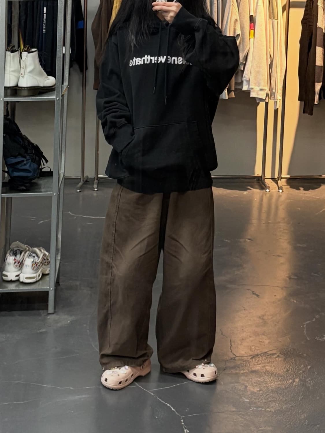 디스이즈네버댓 빅로고 박시핏 후드티A2438 상품이미지1