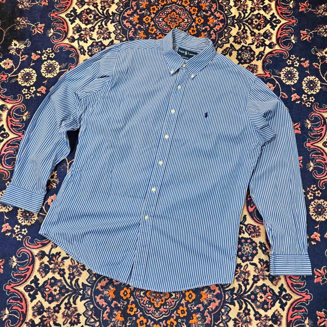 폴로랄프로렌 빈티지 스몰 로고 스트라이프 드레스셔츠 상품이미지2