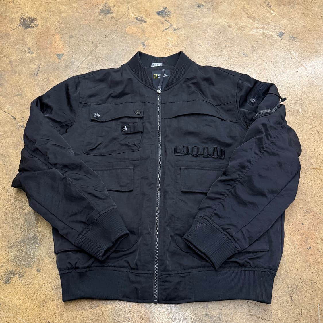 [정품/M] 내셔널지오그래픽 블랙 봄버 자켓 b15 상품이미지2