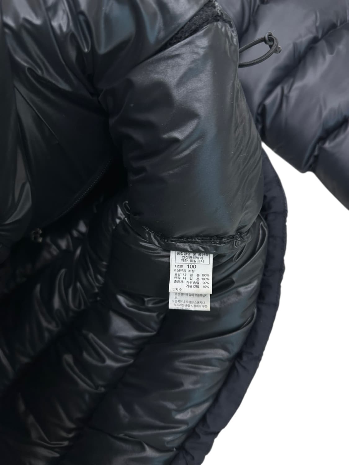 노스페이스 700 눕시 구스다운 패딩 블랙 (L) 상품이미지7