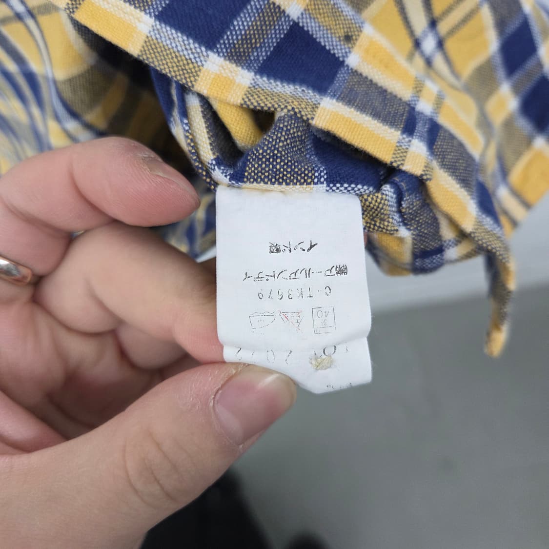 OshKosh 체크 긴팔 셔츠 남m 상품이미지8