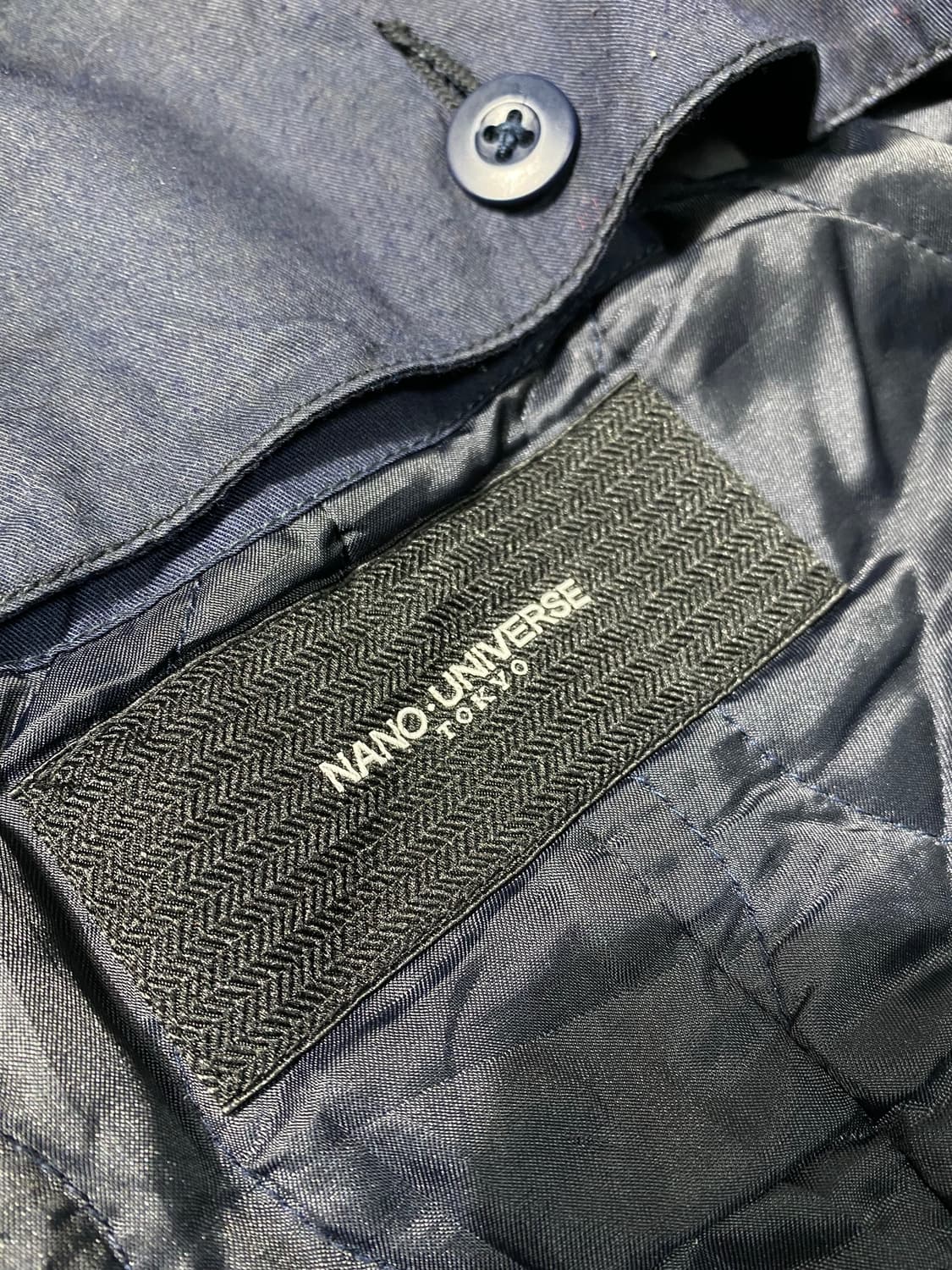 [S] Nano-Universe 나노유니버스 도쿄 네이비 울 후드자켓 상품이미지7