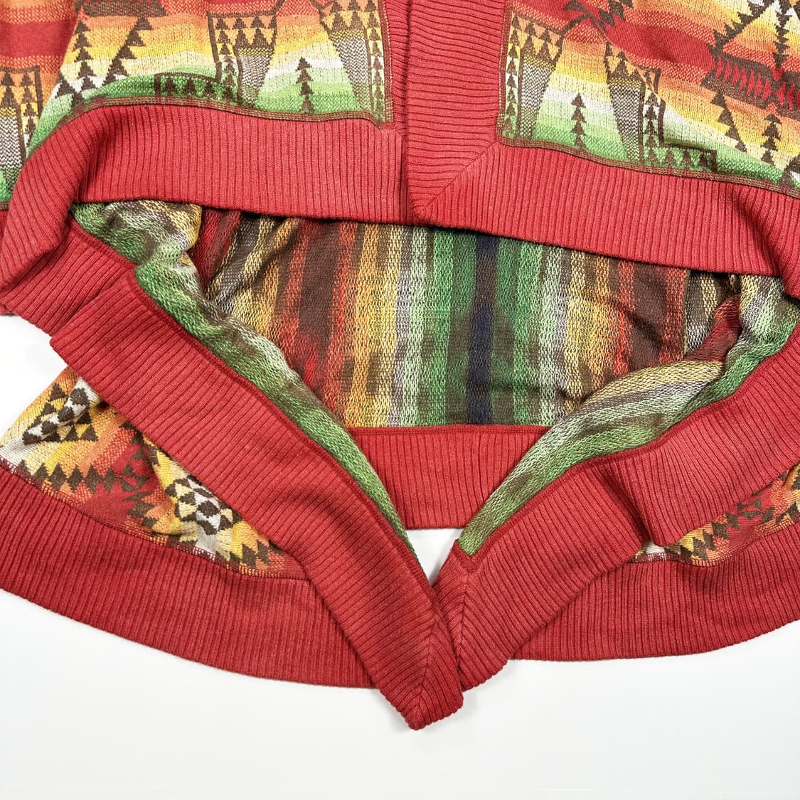 폴로 랄프로렌 클래식 인디언패턴 케이프 니트 가디건 여성L 상품이미지3
