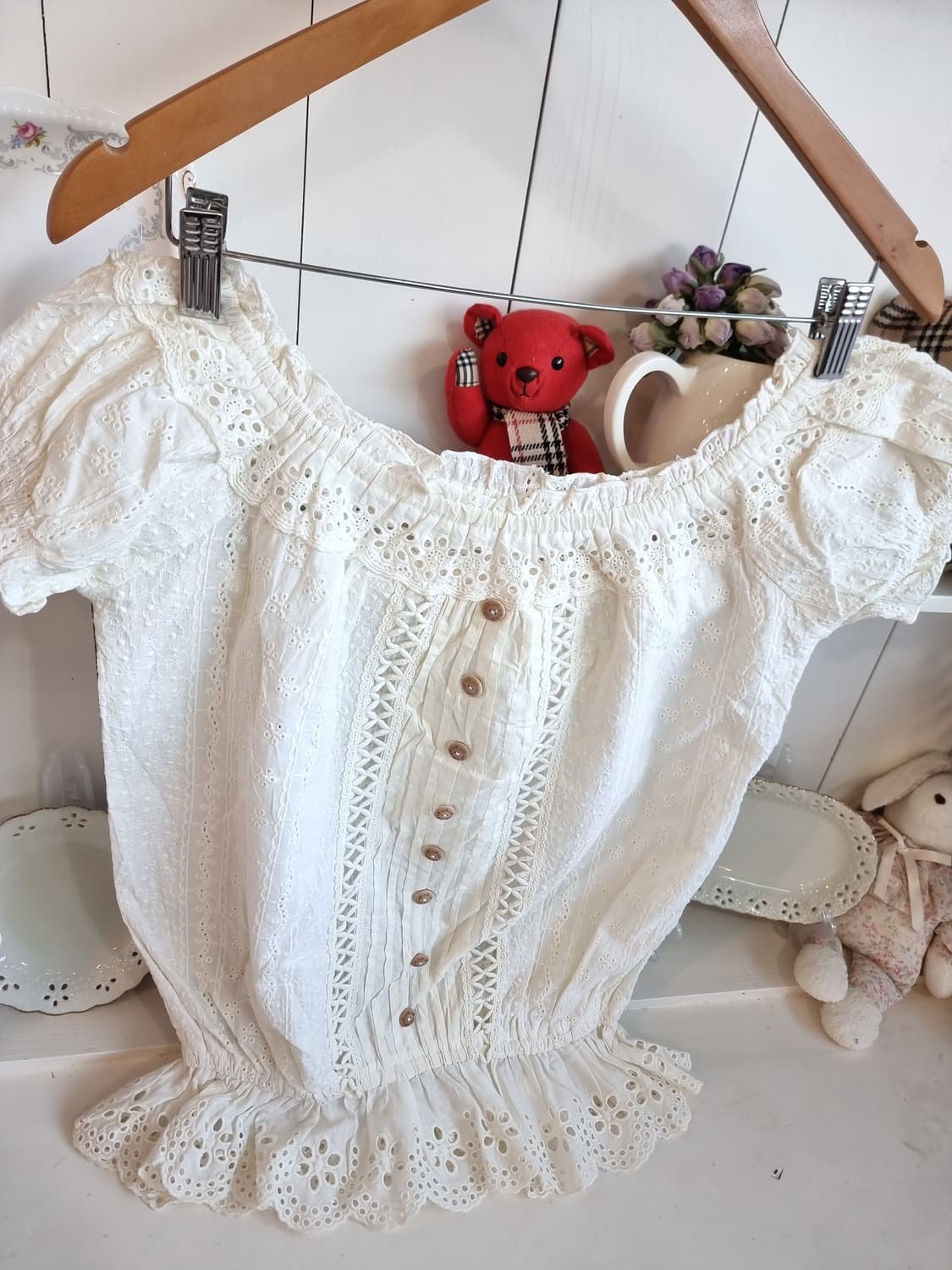 LIZ LISA, 리즈리사오프숄더 블라우스 상품이미지5