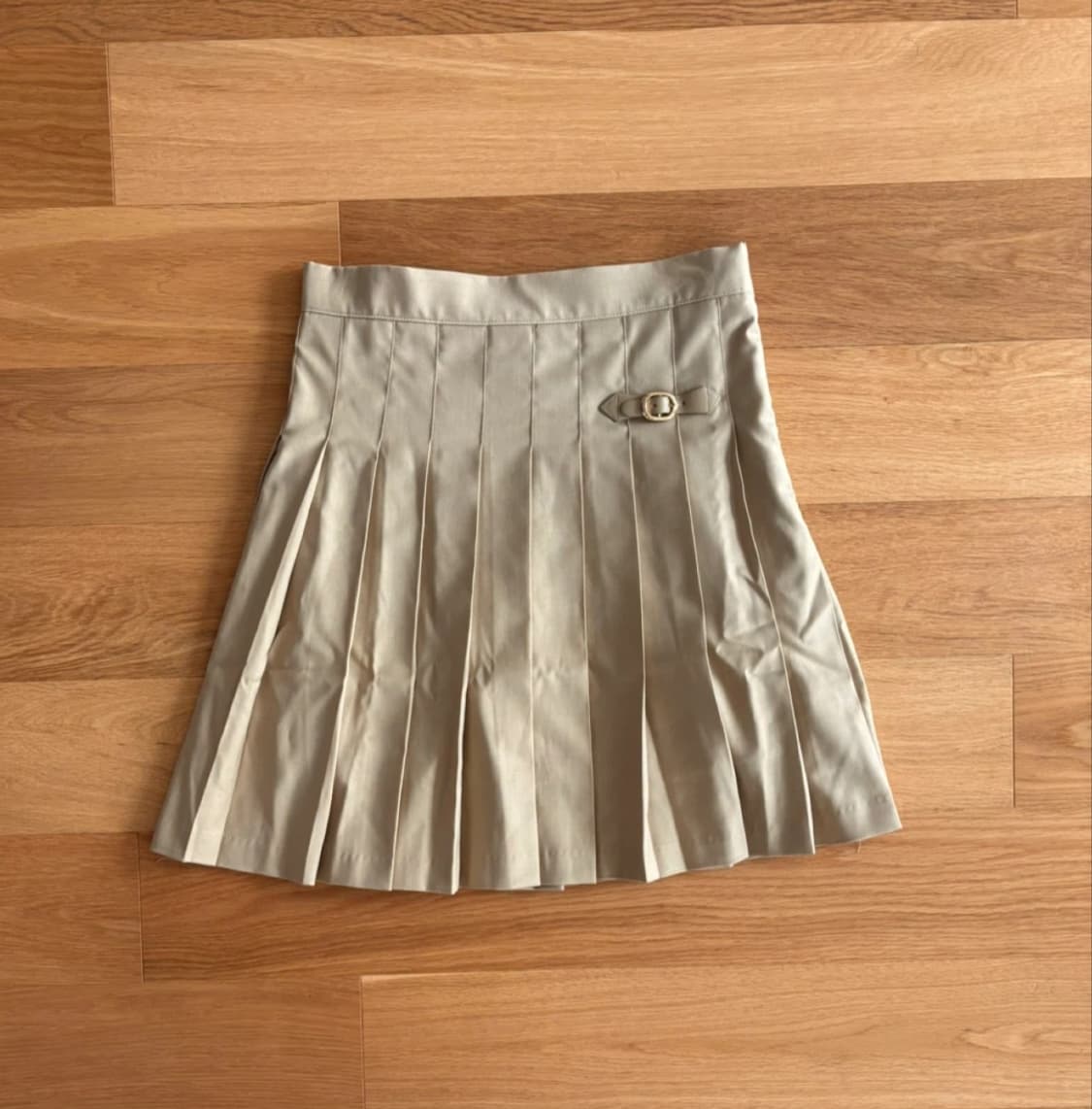 틸아이다이 플리츠 스커트 라이트 베이지 M 상품이미지2