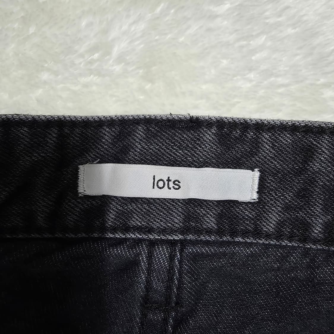 (33)플랙 lots 그레이 워시드 데님 팬츠  상품이미지4