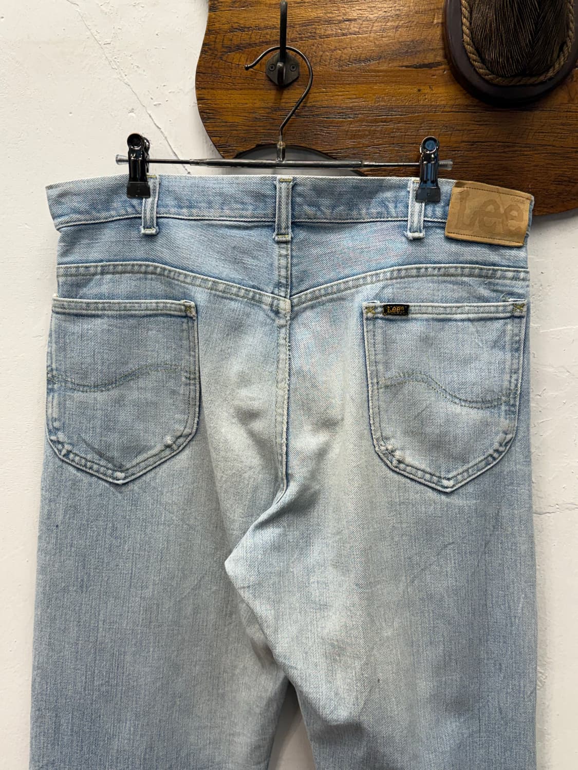 80s USA Lee Riders 200 Straight Denim Pa 상품이미지3