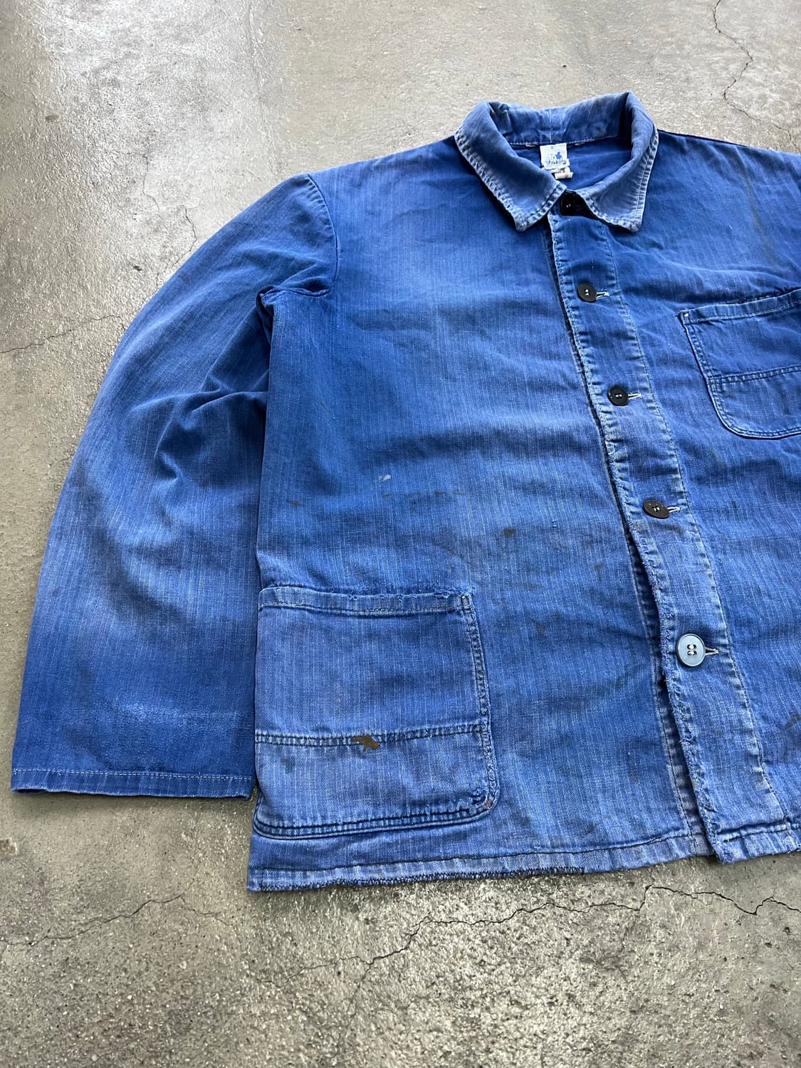 HARD SUN FADED HBT OLD 보로 헤링본트윌 프렌치워크자켓 상품이미지9