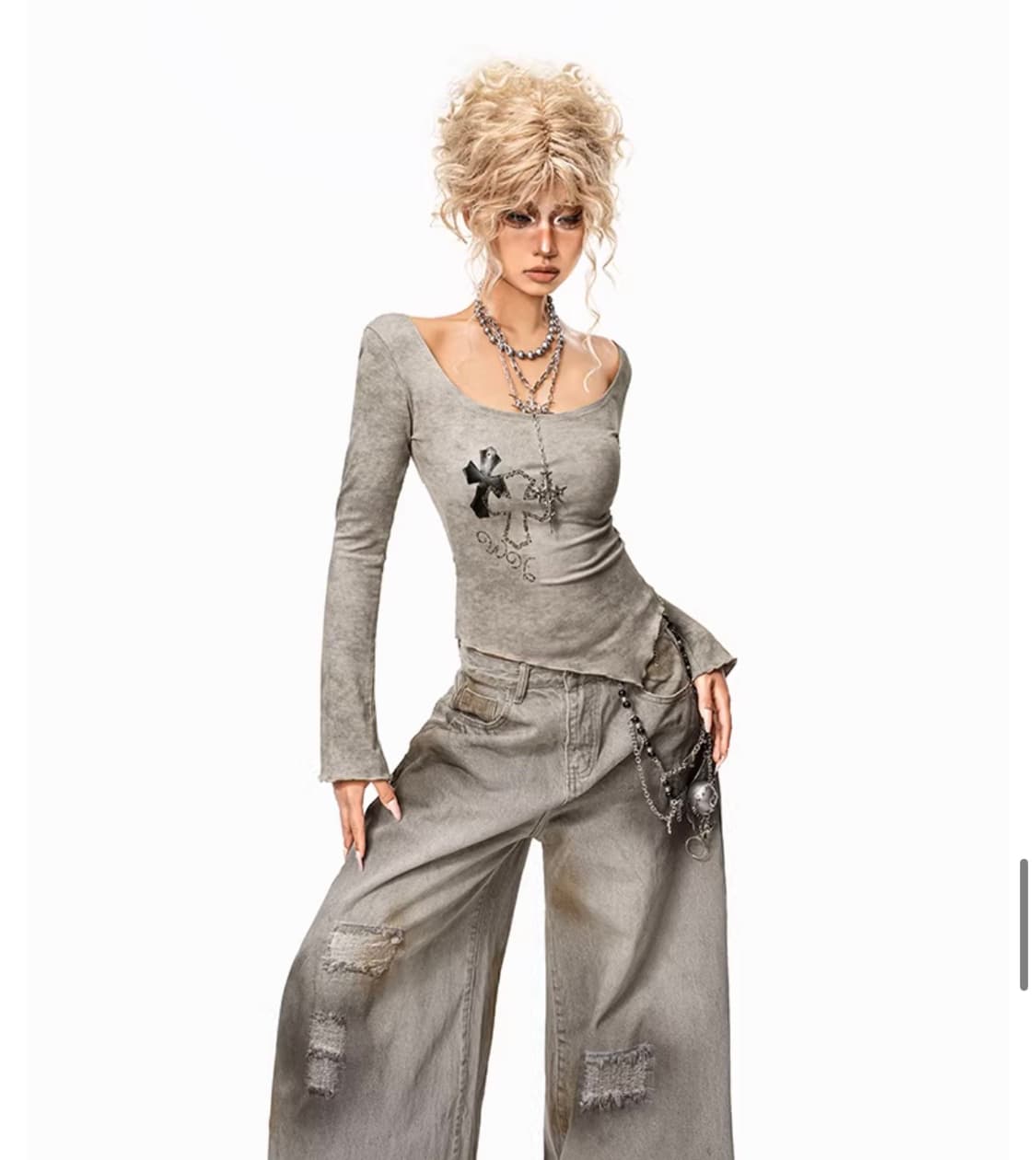 빈티지 슬리브 탑 vintage sleeve top 상품이미지2