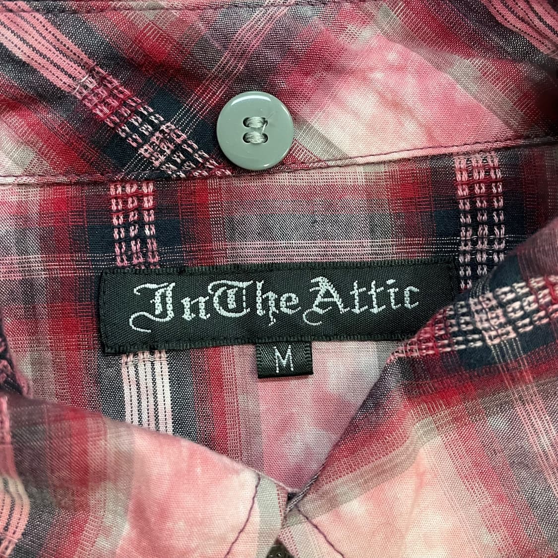 In the attic 인 더 에틱 펑크 핑크 셔츠 상품이미지3