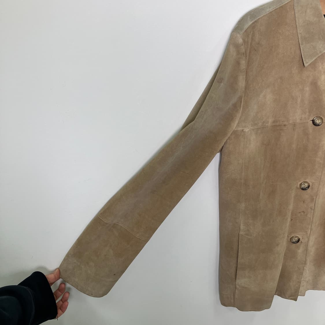 막스마라 베이지 스웨이드 자켓 40 상품이미지6