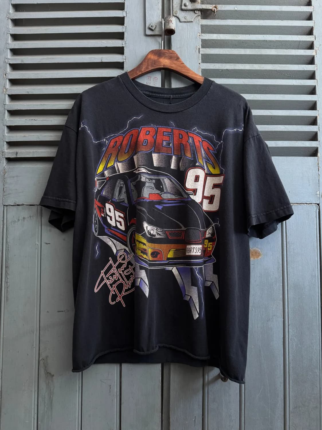 [L]Made in USA 빈티지 컷오프 레이싱 티셔츠 상품이미지1