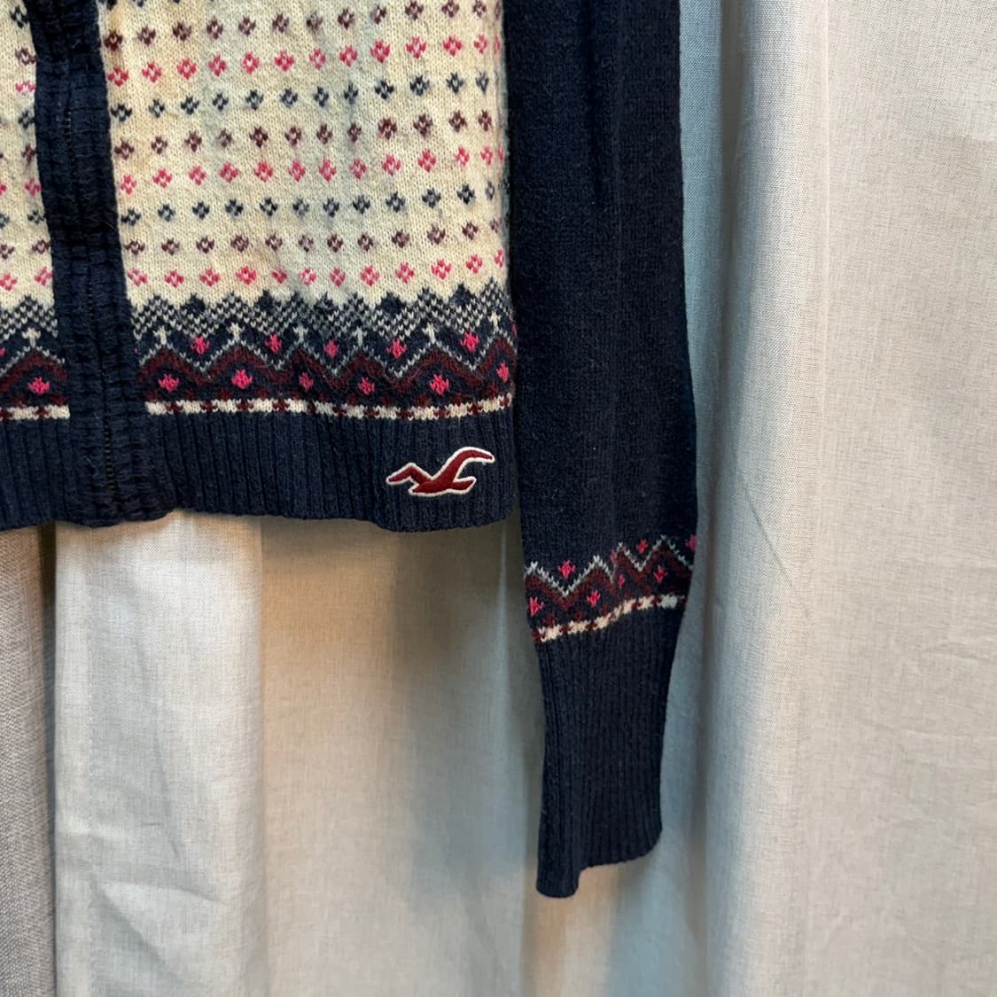 [S] 홀리스터 여성 숏 크롭 니트 후드집업 상품이미지4