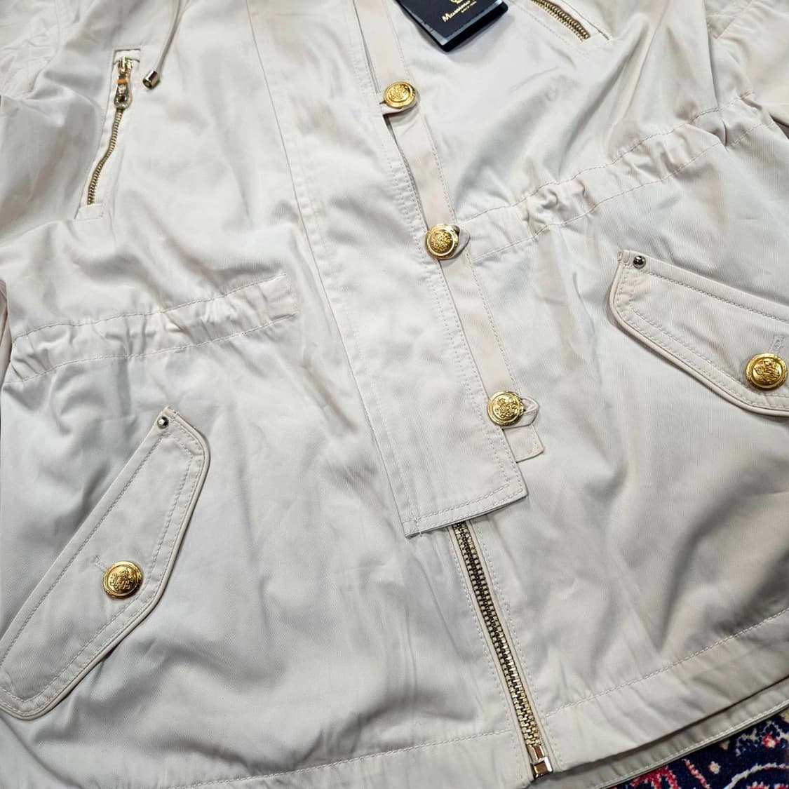 (새상품)마시모두띠 카라넥 후드 바람막이 사파리자켓 상품이미지9