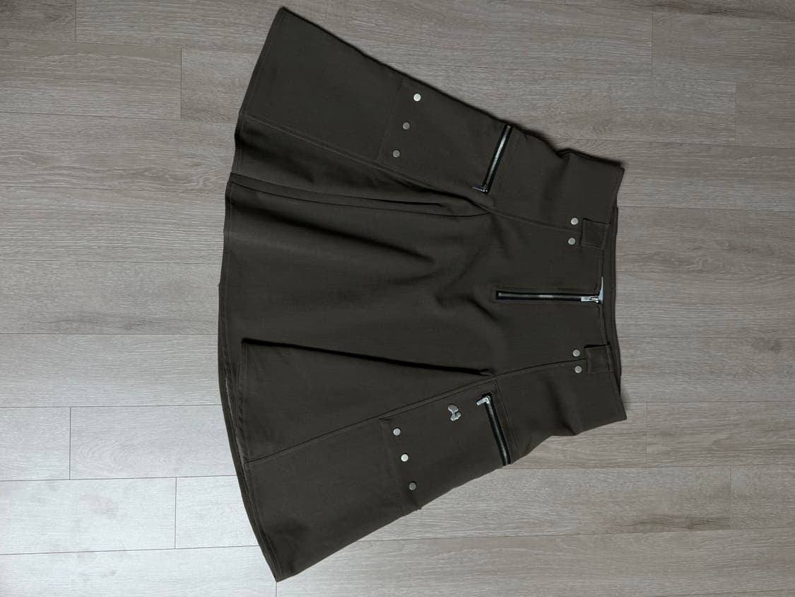 허그유어스킨 스터드 미디 스커트 브라운 m 상품이미지4