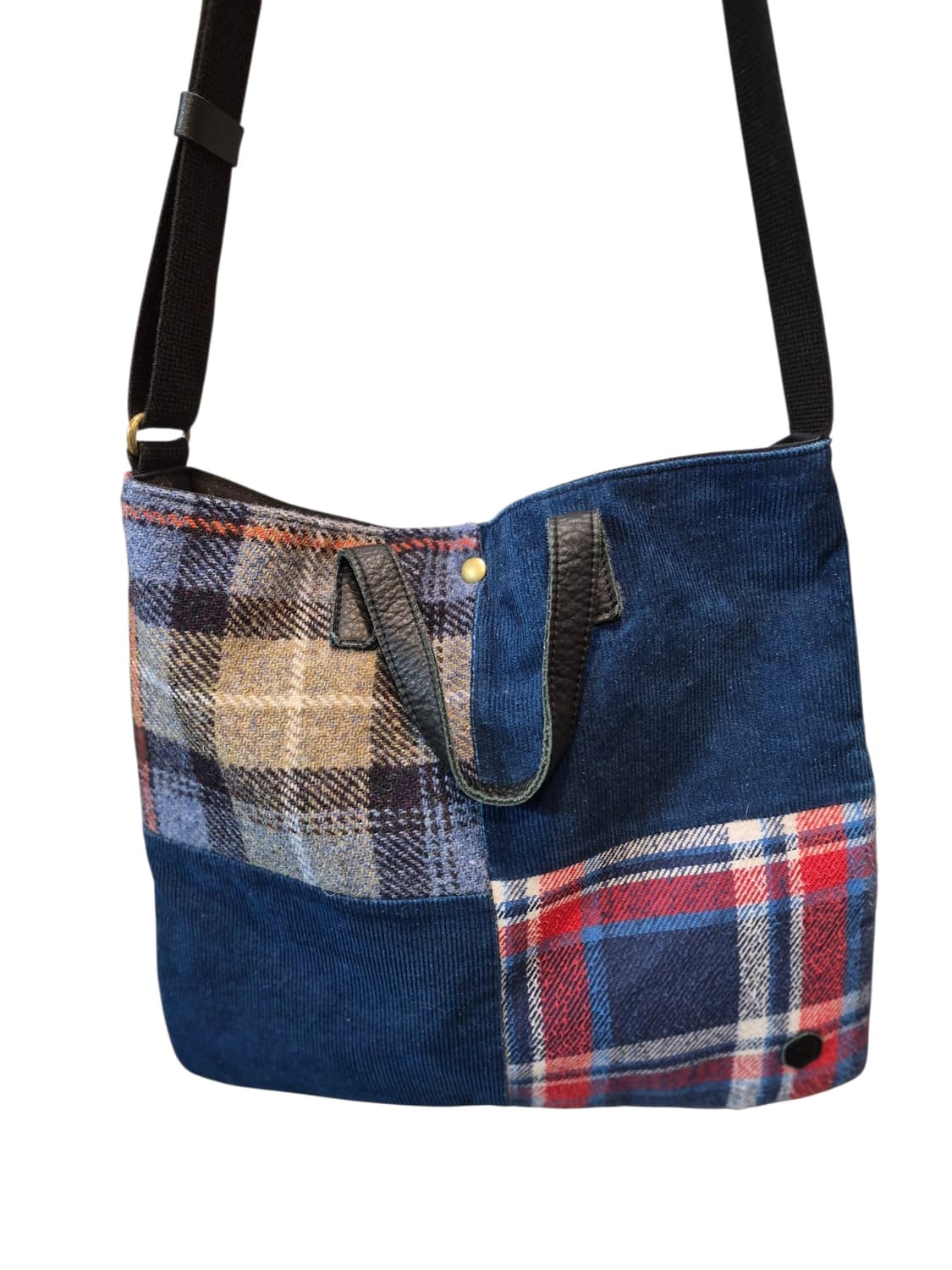 Harris Tweed 패치워크 체크 숄더백 토트백 상품이미지3