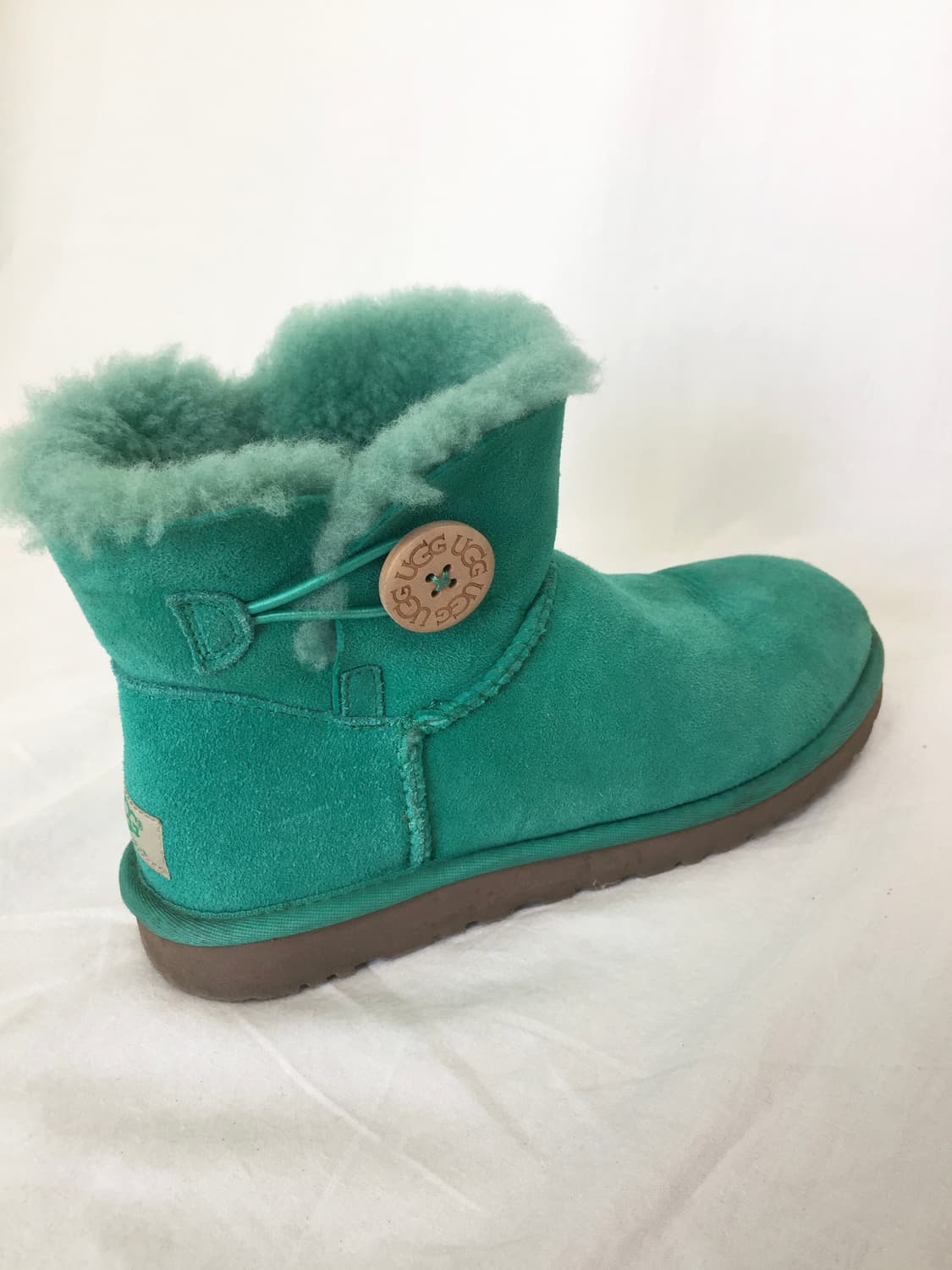 UGG Wood button  Mint Short Boots  상품이미지5