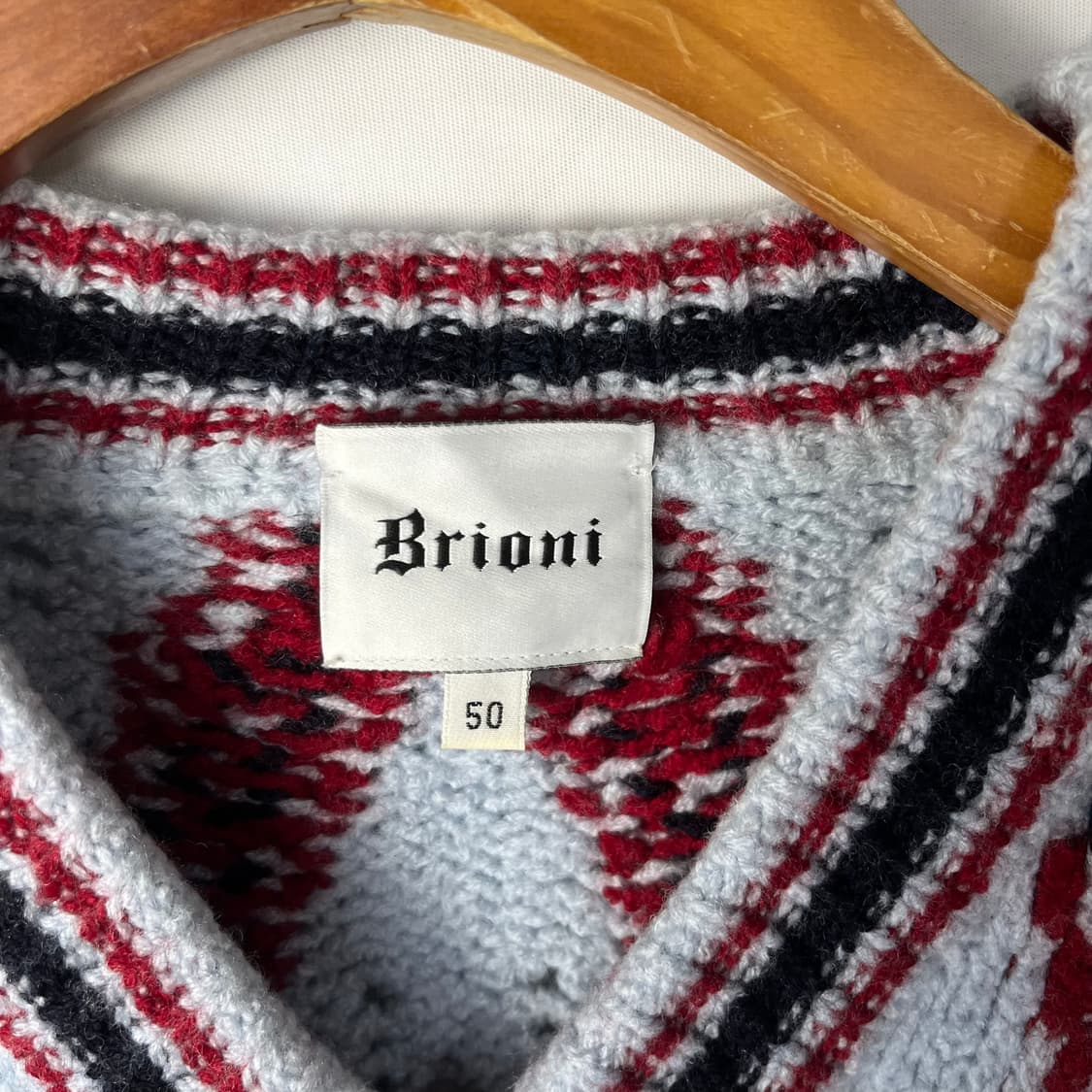 [Brioni] 브리오니 아가일 울 니트 상품이미지4
