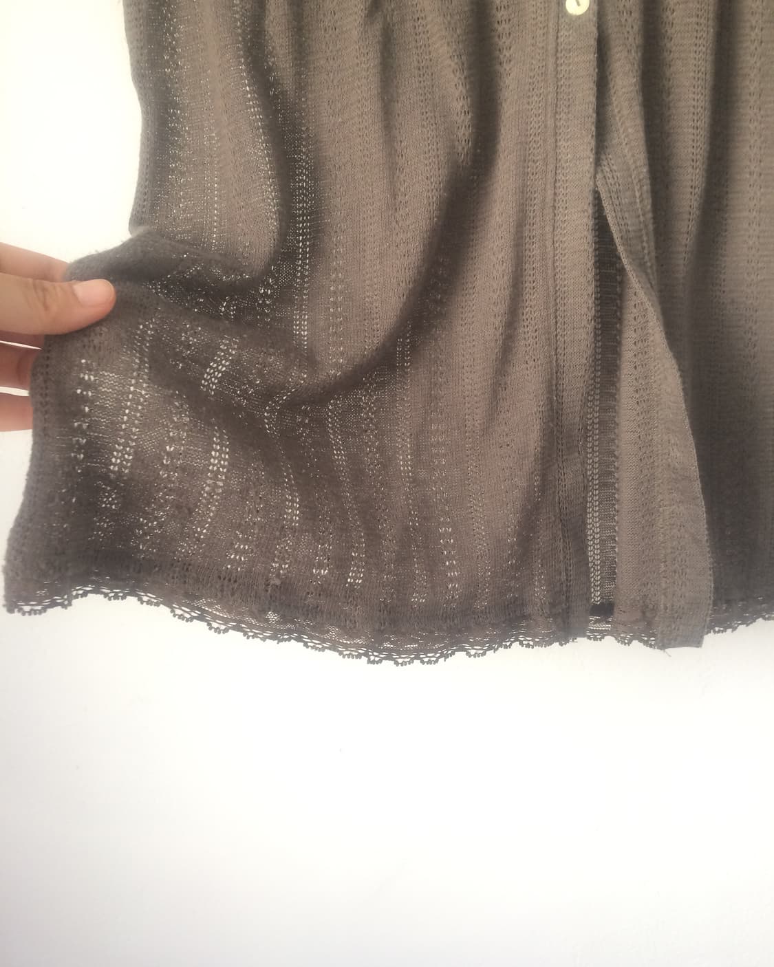 Button point knit blouse 상품이미지2