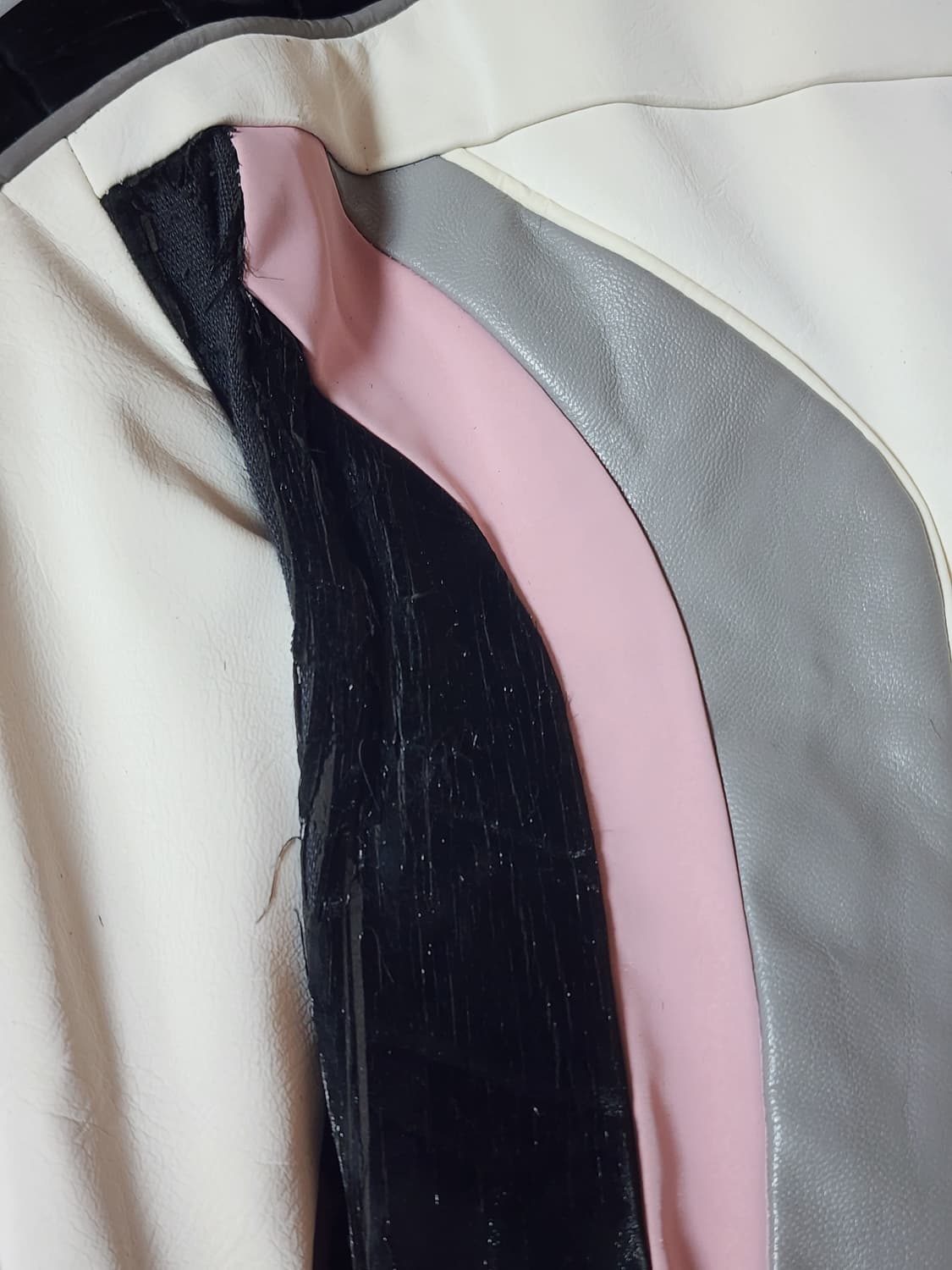 Next Passport 사이버 y2k 포 레더 바이커 자켓 상품이미지4