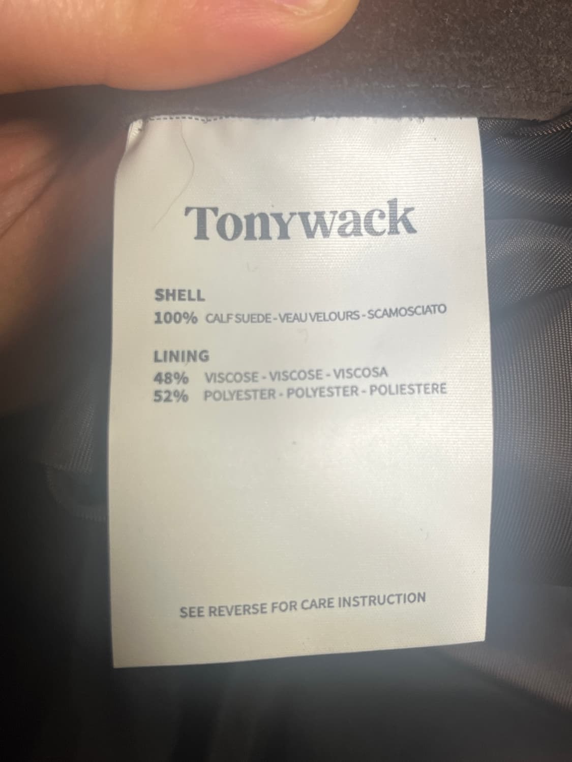 토니웩 스웨이드 지퍼 자켓 50(L) 다크브라운 상품이미지4