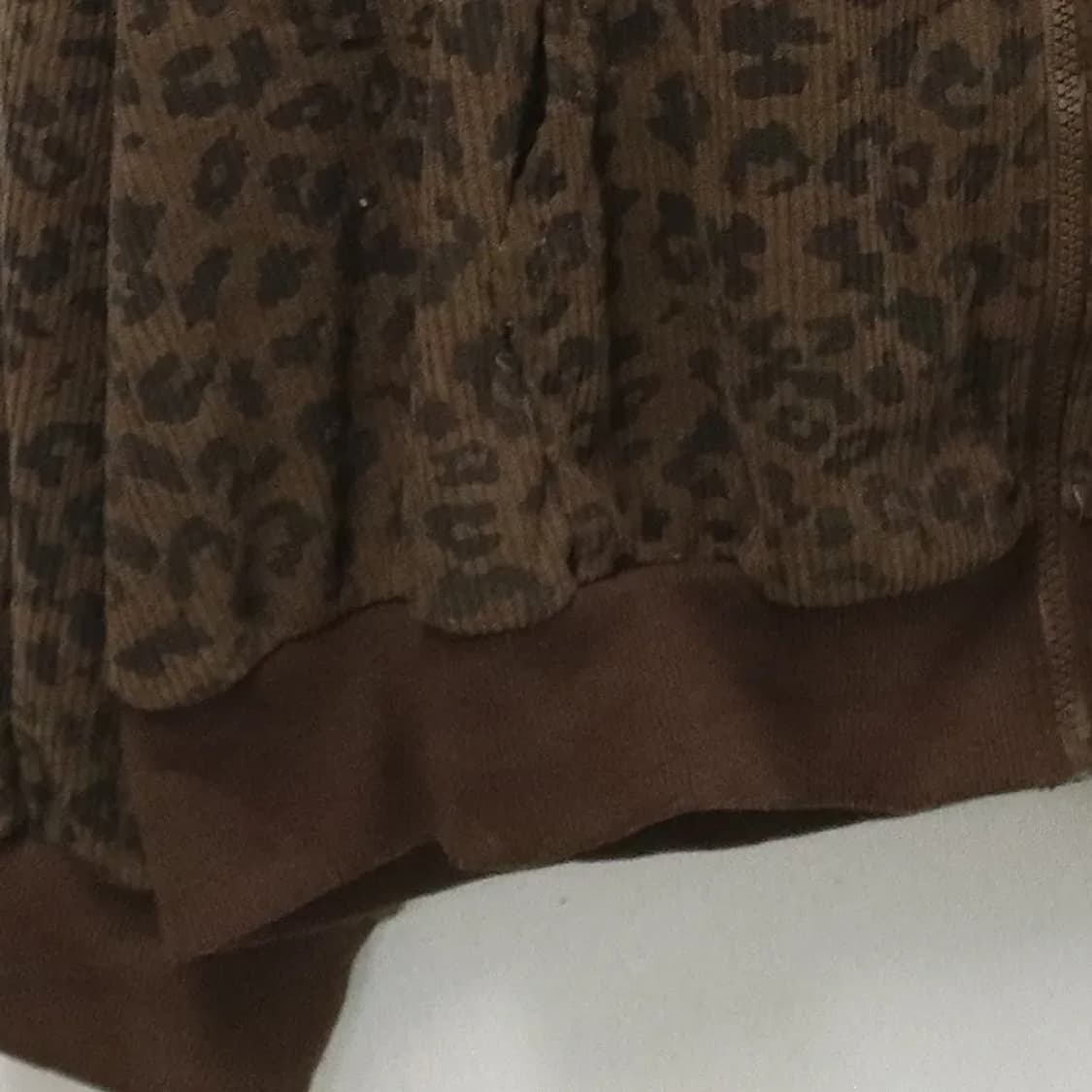 DAZY 골덴 호피 후드 집업 61804 상품이미지4