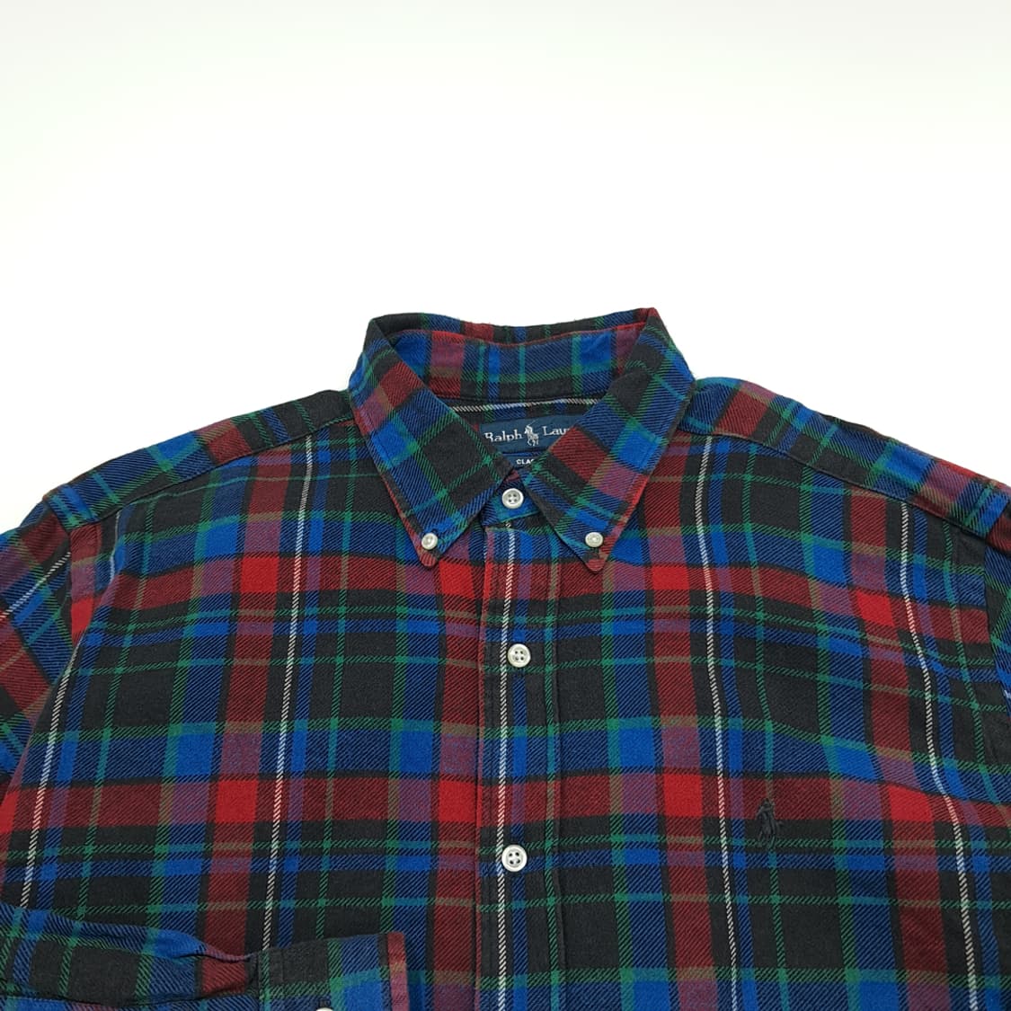 CN803 L 폴로 랄프로렌 플란넬 모던 타탄체크 긴팔 셔츠 남방 상품이미지3