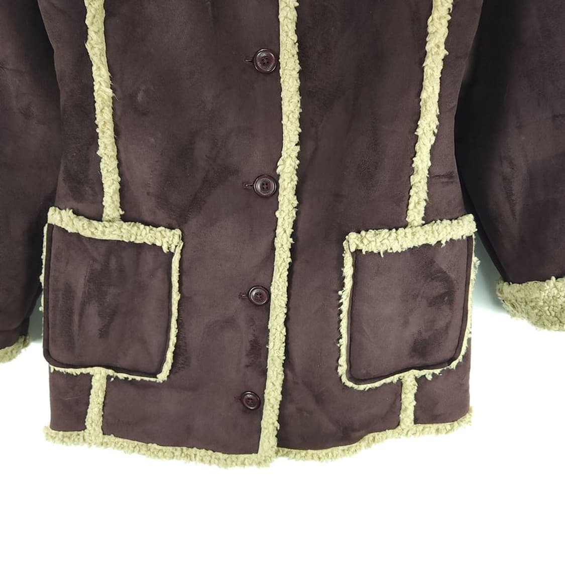 [여S]칼하트 와인 인조 무스탕 자켓[Y3C-161] 상품이미지3