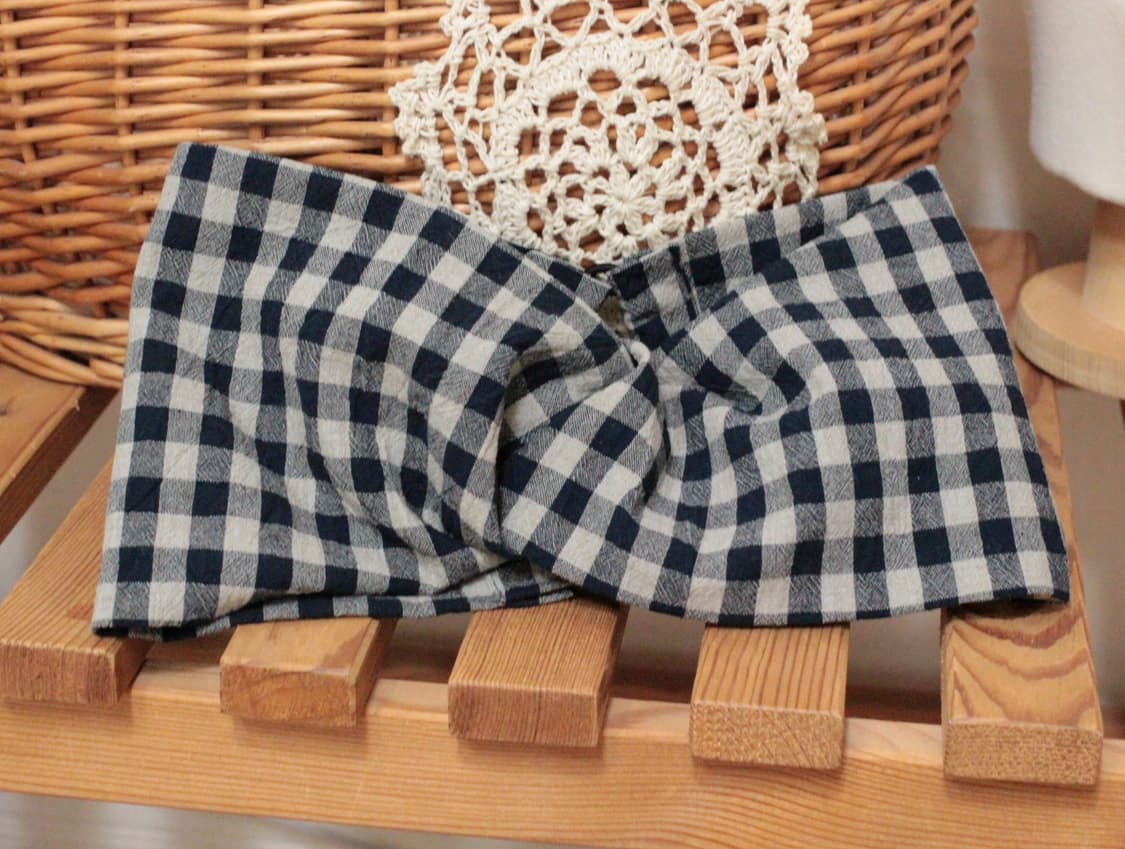 핸드메이드 코튼린넨 와이드 헤어밴드 상품이미지7