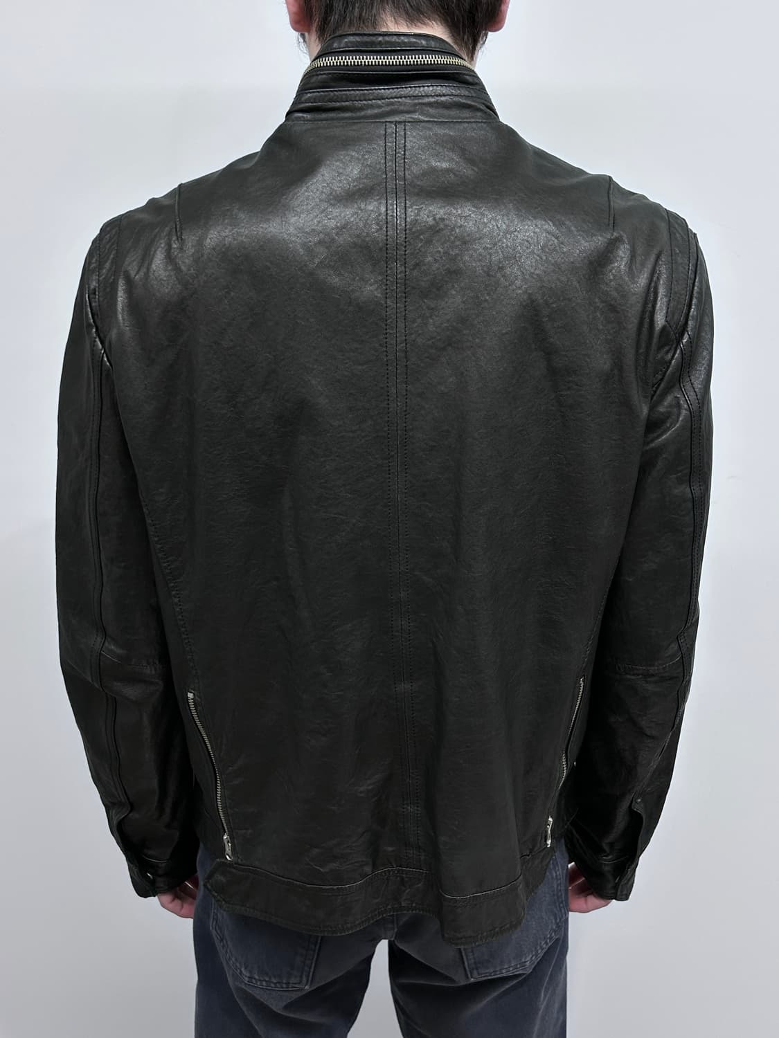 이탈리안 멀티 포켓 램스킨 자켓 상품이미지5