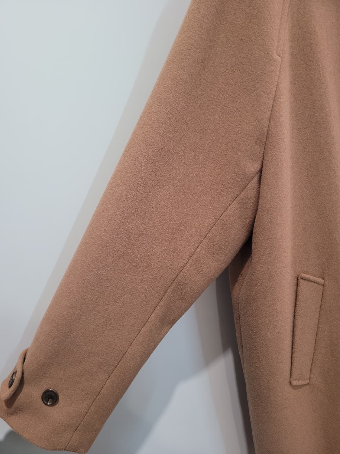 캉골 카멜 브라운 발마칸 롱코트 남성용 L사이즈 상품이미지3