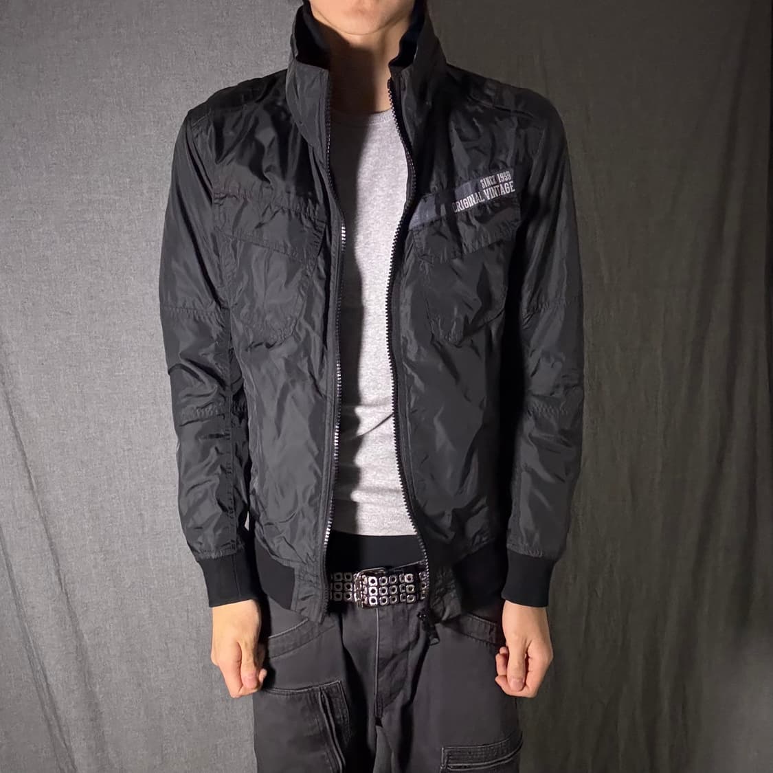 버커루 블랙 바람막이 점퍼 M 상품이미지1