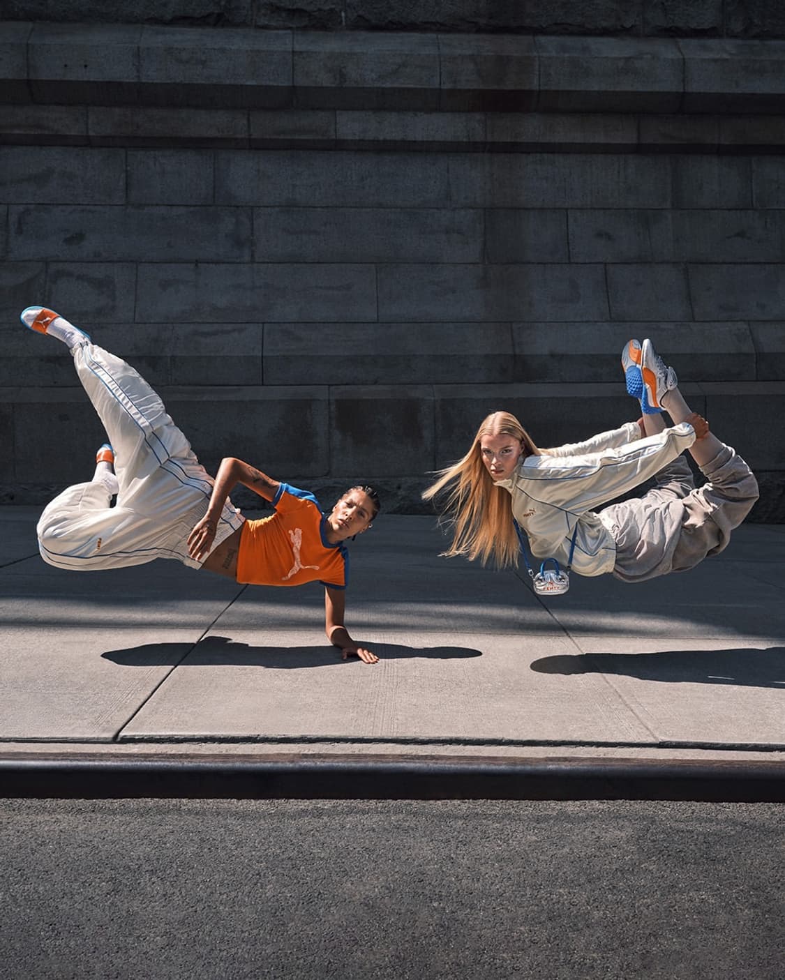 푸마 x FENTY T7 실크 자수 트랙팬츠 트레이닝 바지 크림 화이트 상품이미지8