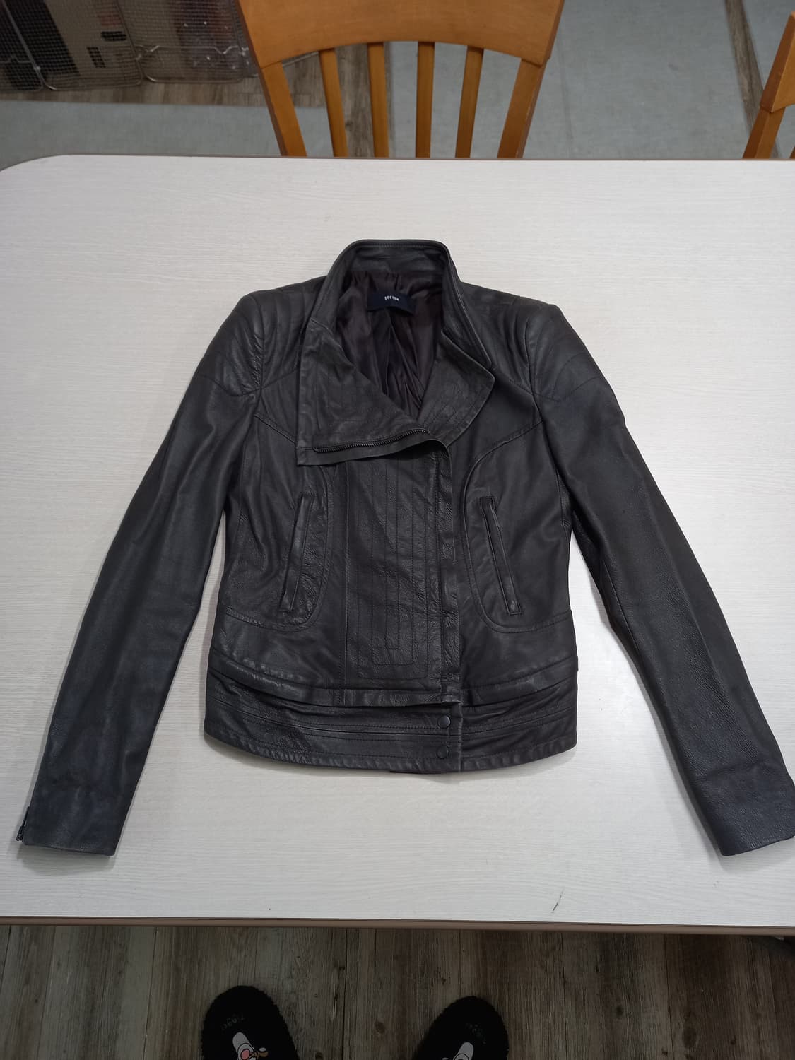 S80 SYSTEM 한섬 양가죽 라이더 자켓 다크브라운 S-205 상품이미지1