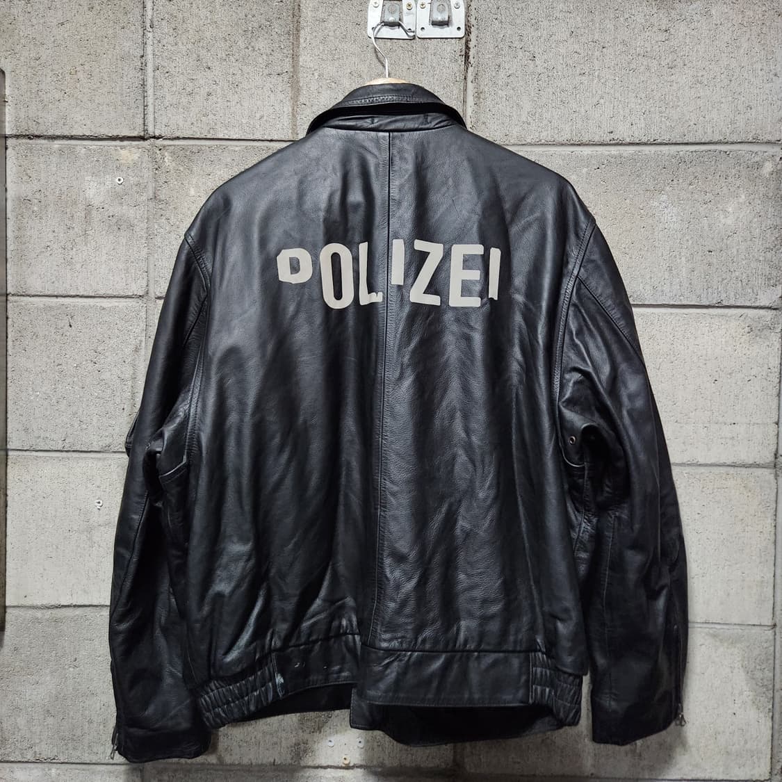 POLIZEI 폴리자이 독일경찰 물소 가죽 자켓 XL riri 베트멍 상품이미지7