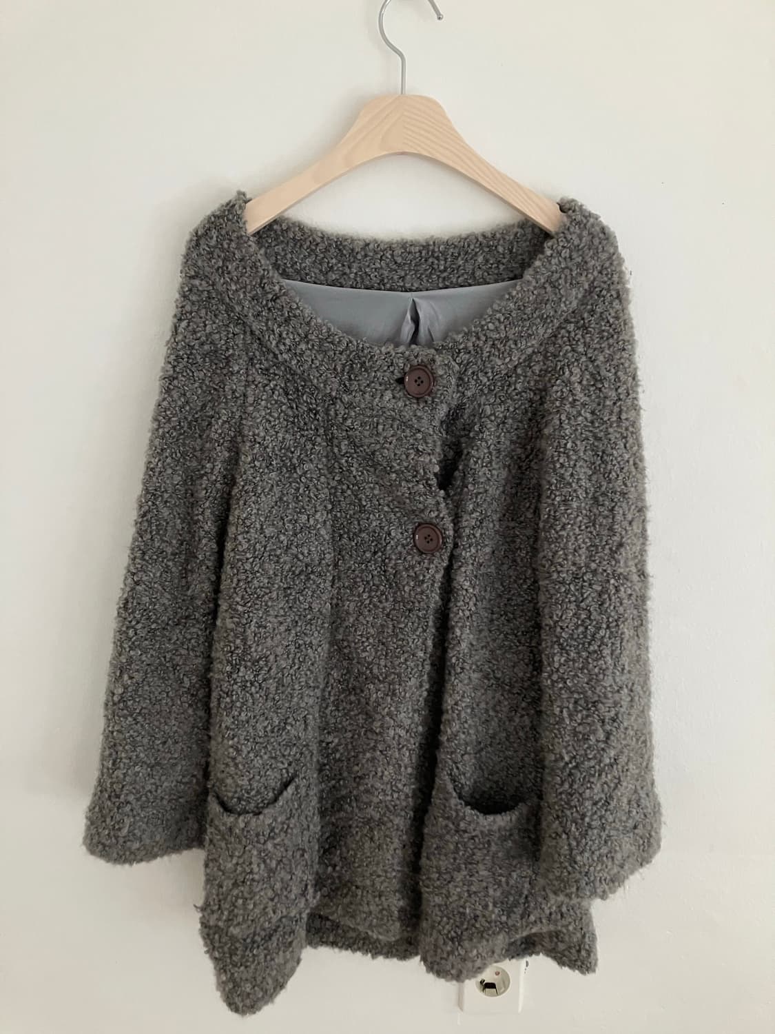 그레이 퍼 가디건 상품이미지3