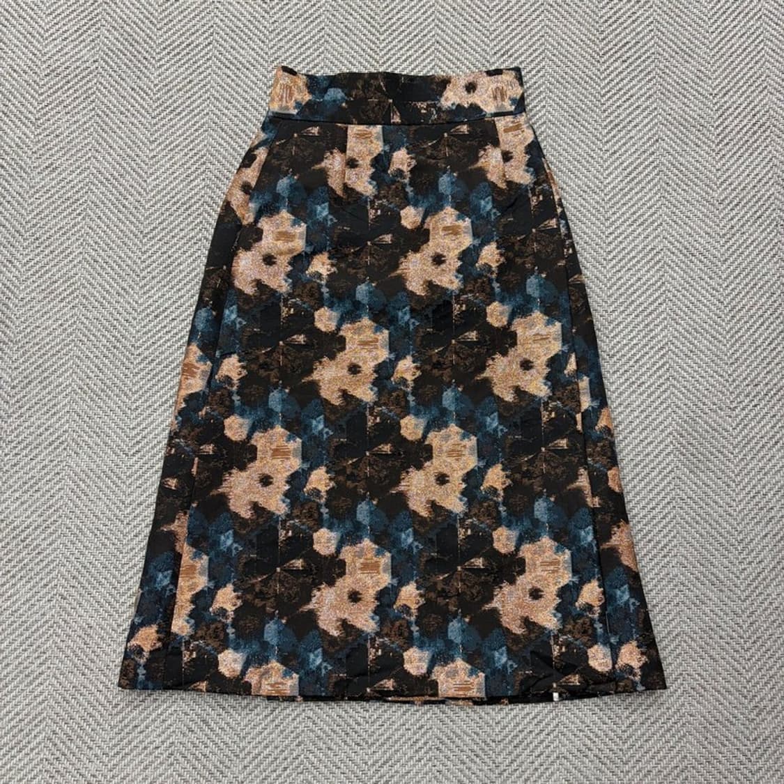 그랜드마더 글로시 플라워 랩 스커트 v2271  상품이미지1