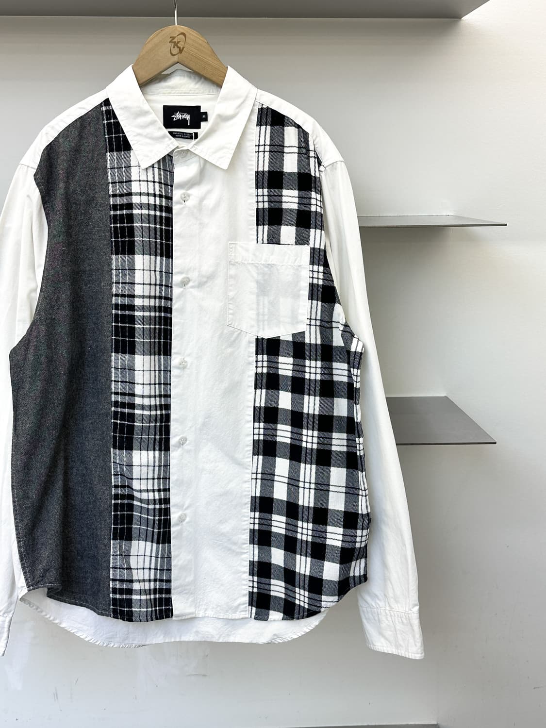 스투시 믹스 패널 체크 셔츠 상품이미지2