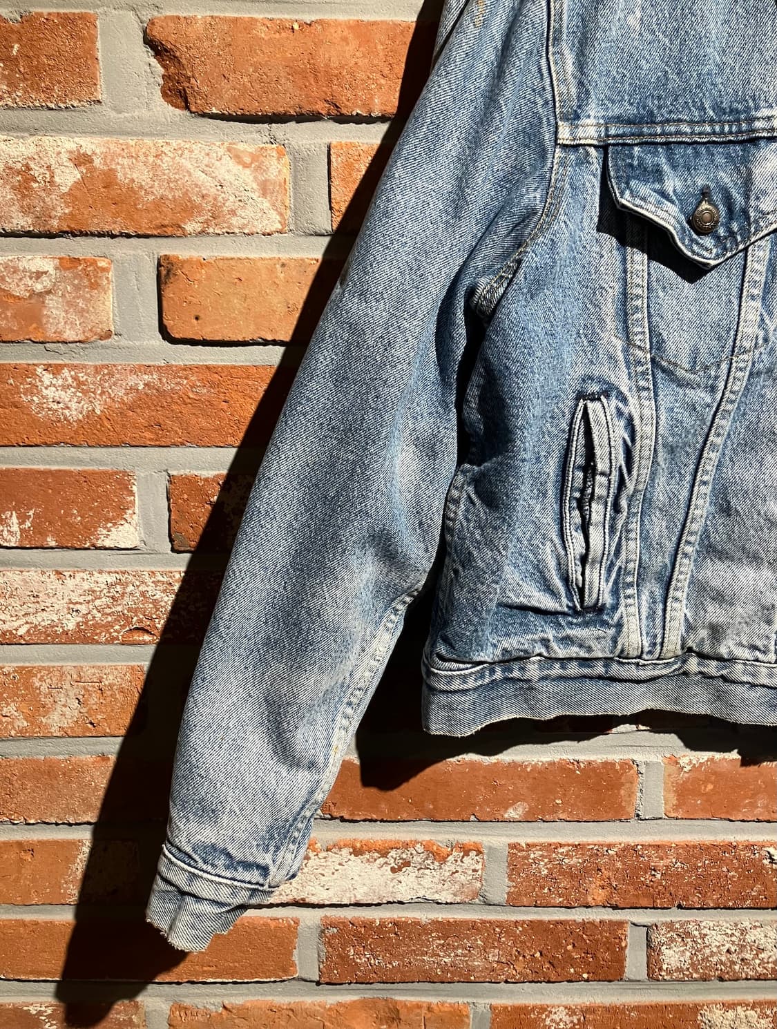 80s 90s USA 빈티지 리바이스 버팔로 안감 3세대 데님 자켓 상품이미지3