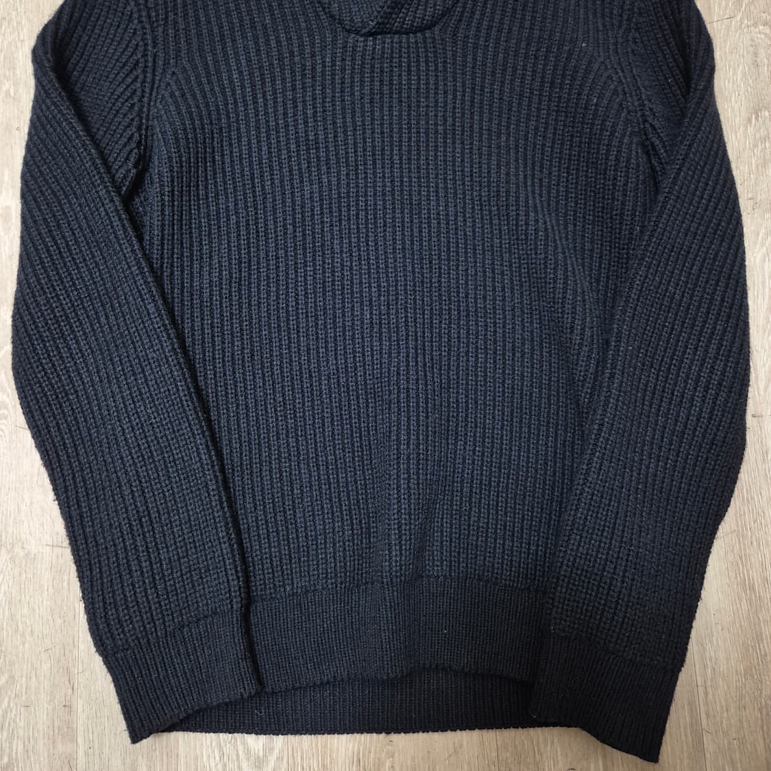 자라 블랙 숄 카라 니트 M(95) 상품이미지3