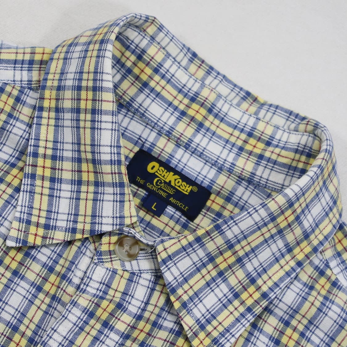 (착용컷) OSH KOSH 체크 반팔 셔츠 (남성용 100-103) 상품이미지5