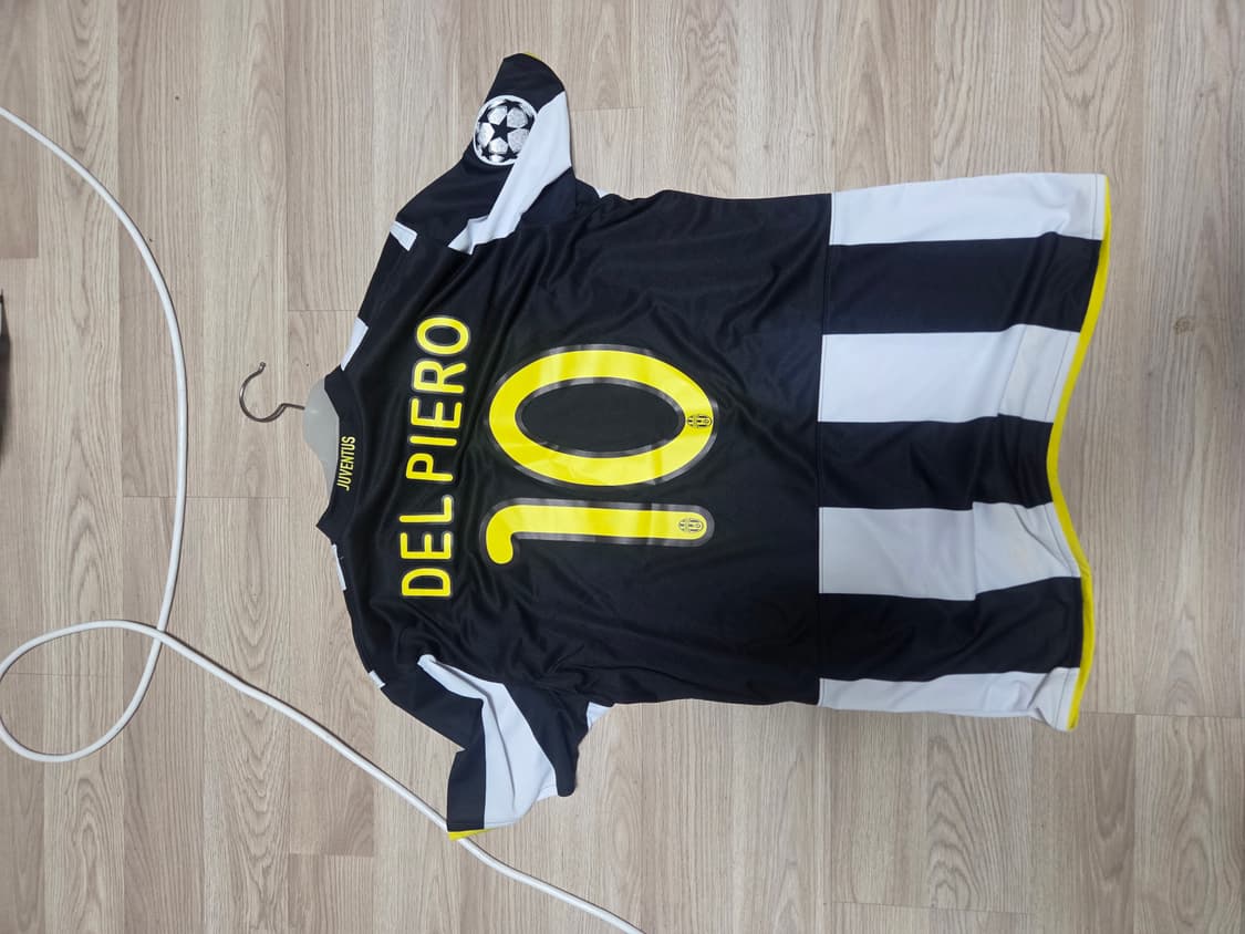 유벤투스 2008-09 홈 챔스지급용 유니폼 XL 10 델 피에로 상품이미지4