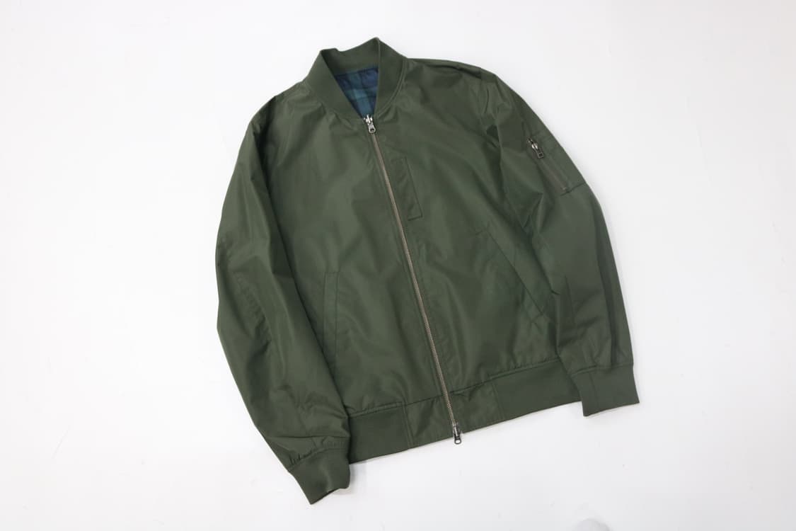 Nano Base 나노베이스 리버시블 체크 항공점퍼 MA-1 (L) 상품이미지2